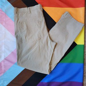 Eddie Bauer Horizon 5-Pocket Pants 38x32 - Mens Performance Stretch (Khaki Tan)